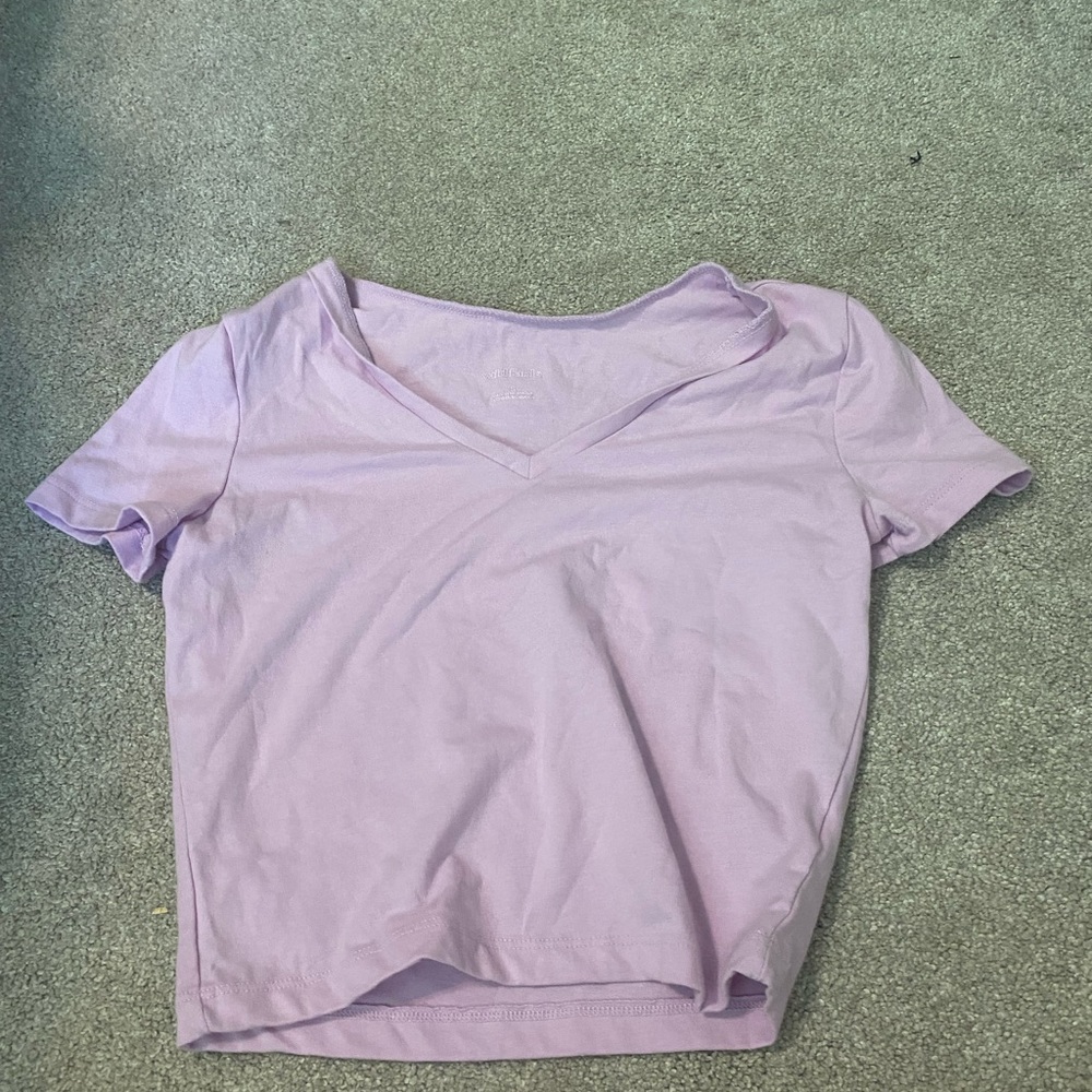 Purple crop top